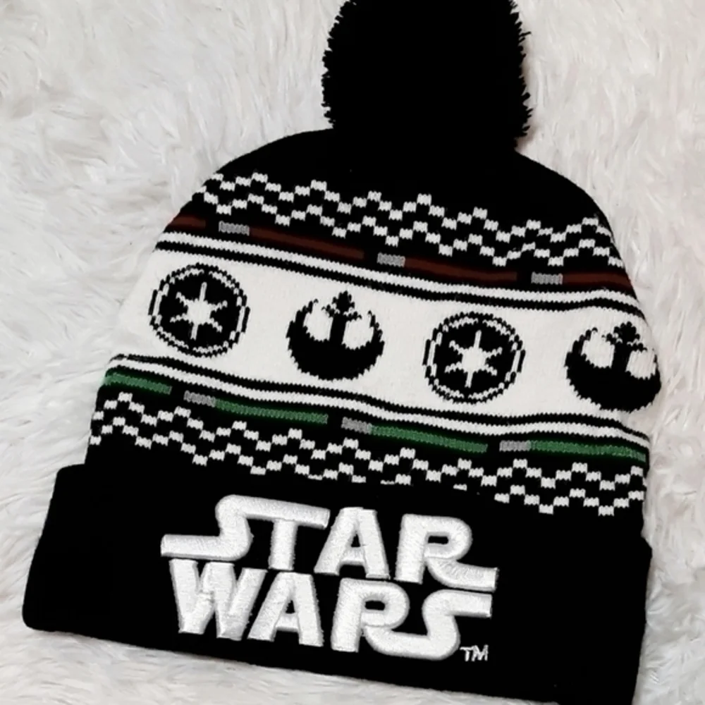 Star Wars Embroidered Pom-Pom Top Beanie